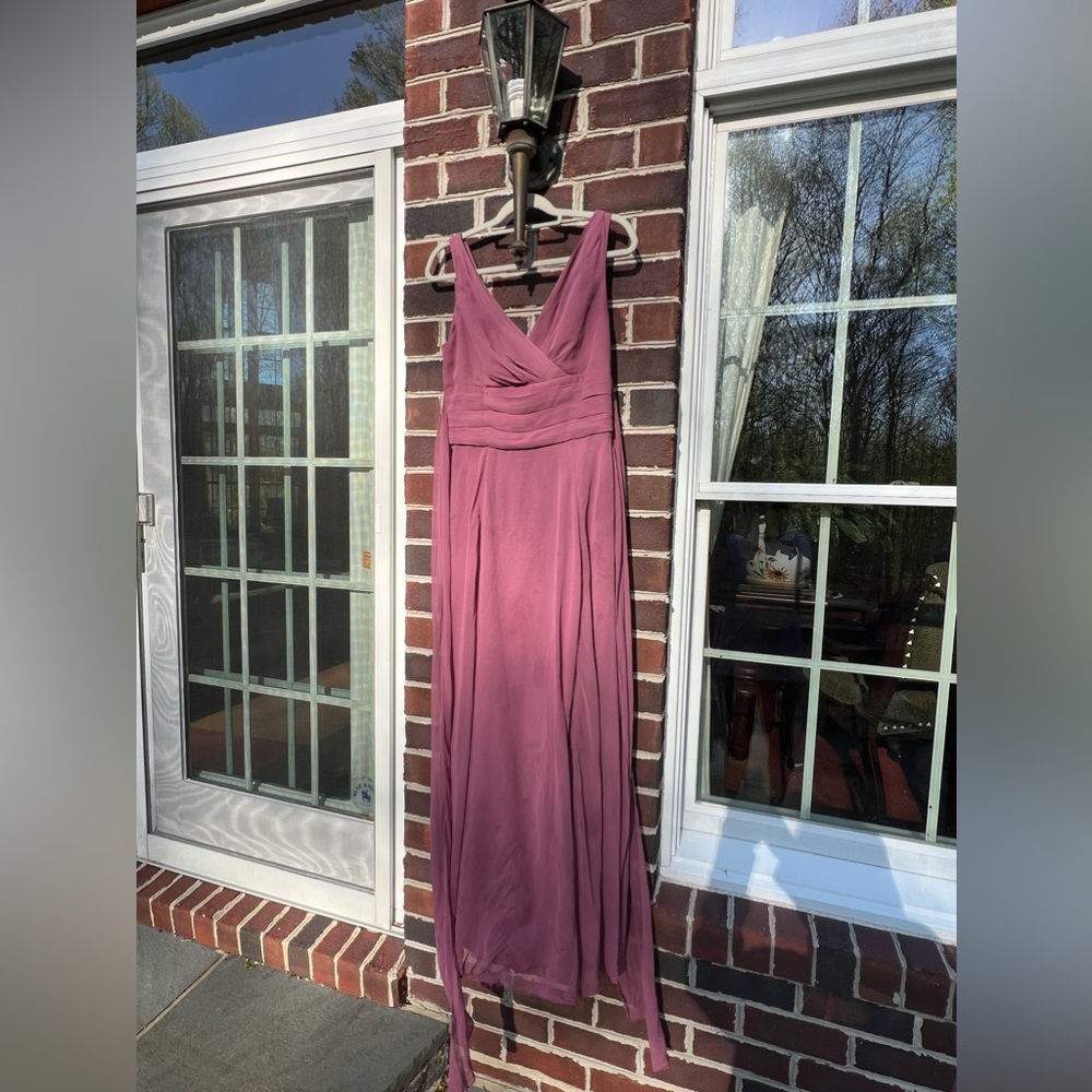 David’s Bridal bridesmaid dress; dusty pink/mauve; worn once